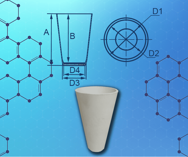 Тигель корундовый конусный ТК-342-Л