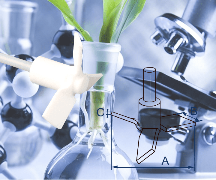 Мешалка газовая с 3-мя лопастями из PTFE C 378-22 Bohlender