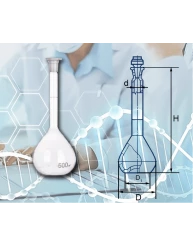 Колба мерная 2а-500-1 (с пластм. пробкой)
