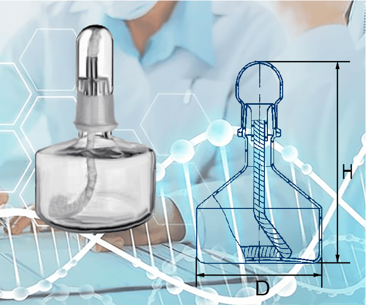 Спиртовка СЛ-1 (со стеклянным колпачком)