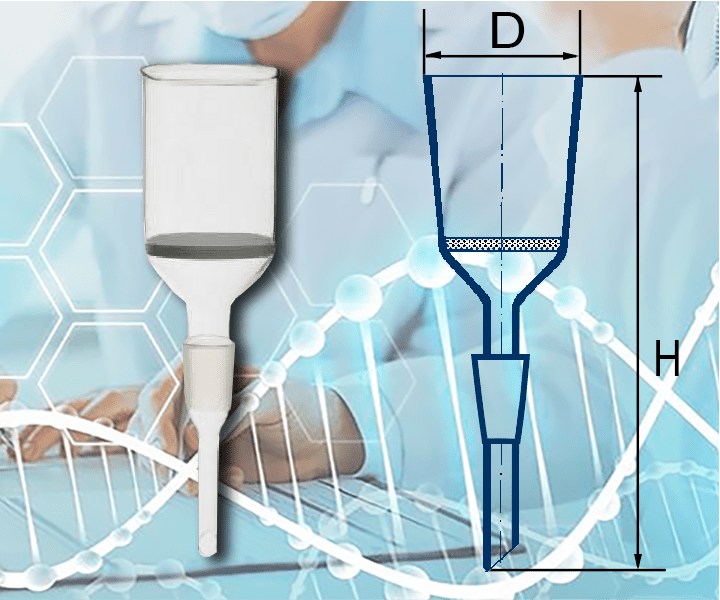 Воронка фильтрующая ВФ-2-40-19/26 пор. 40 ТС