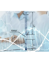 Термометр лабораторный стеклянный ТЛ-50 №3; исполнение 3, 65...+100